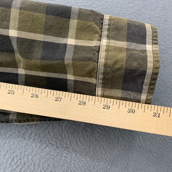 Carhartt Button Shirt Mens XL Plaid Brown Long Sleeve Pocket Cotton - Picture 12 of 16